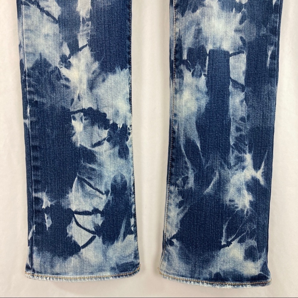 Custom Bleached American Eagle Straight Jeans 6 - image 5